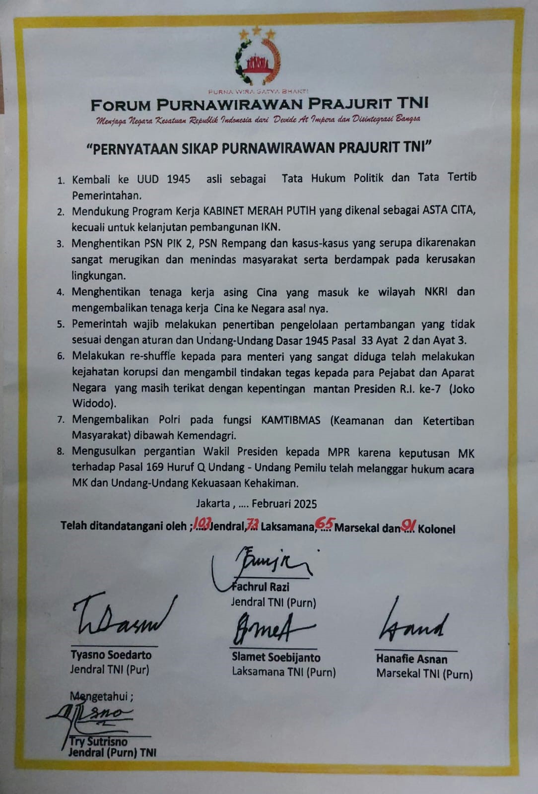 Usulan Ganti Wapres: Apakah Secara Hukum Bisa?