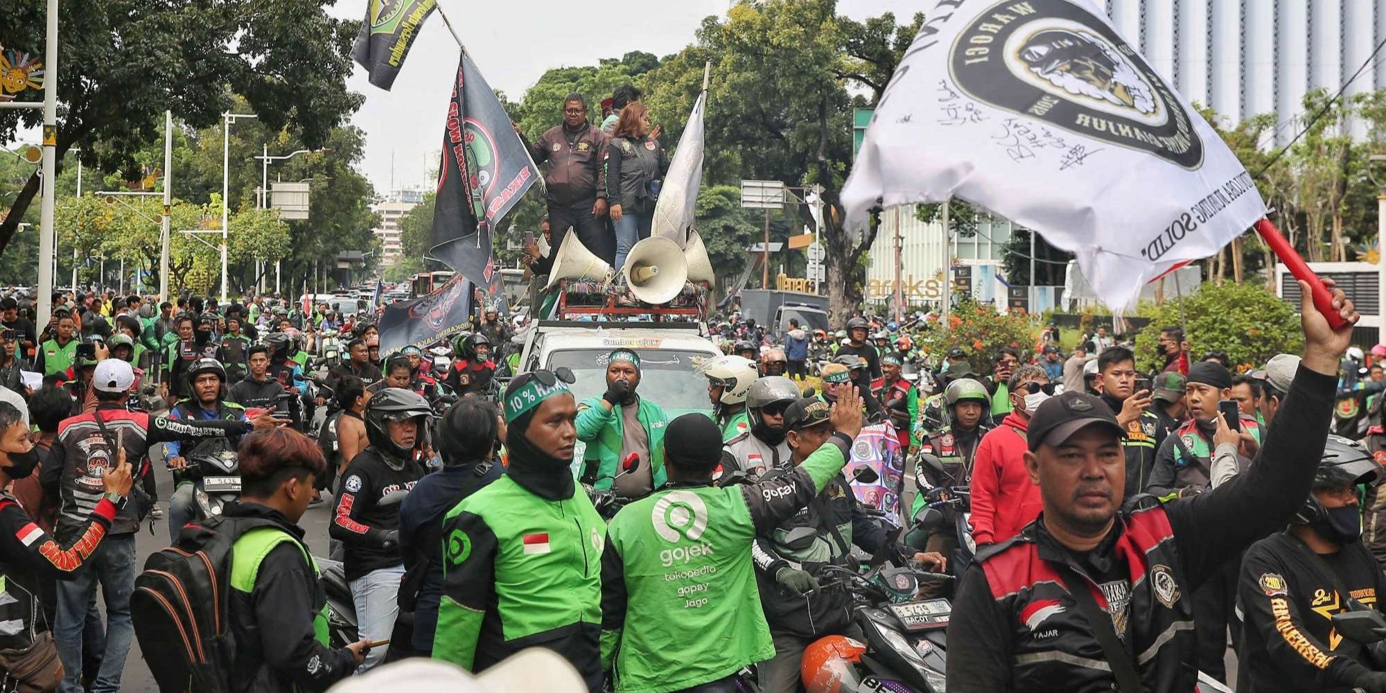 Ojol Gelar Demo di Jakarta: Ribuan Driver Kompak Matikan Aplikasi